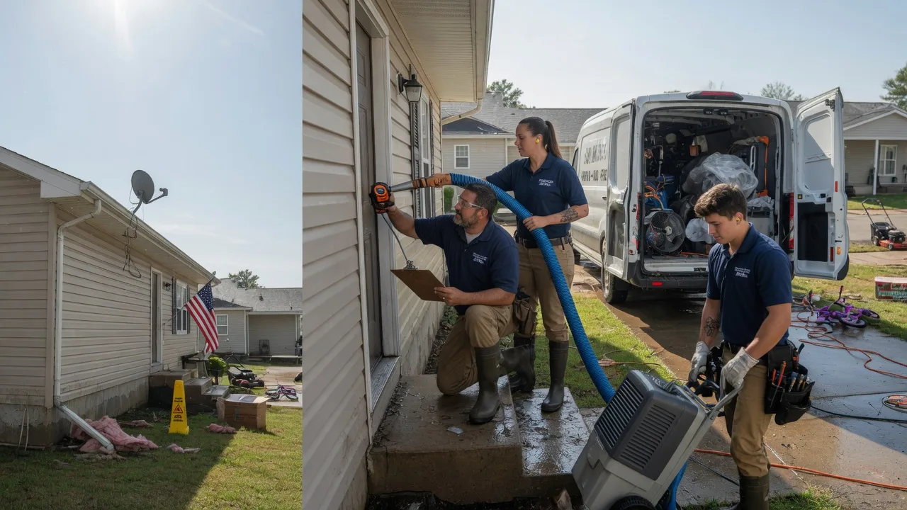 Ceiling Water Damage Restoration in Templeton, IN near me